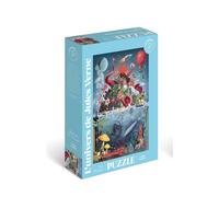 Puzzle L'univers de Jules Verne - 1000 pieces puzzles - Léa Chassagne - Marabout - Jeux livres objets
