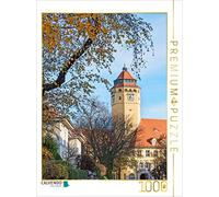 Puzzle · Lycée Oskar-Von-Miller, Schwabing | monument historique à Munich · 1000 pièces · Format assemblé 64 × 48 cm · CALVENDO Puzzle