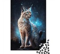 Puzzle Lynx Galaxy Personnalisable, 100% Carton recyclé, pour Enfants et Adultes à partir de 12 Ans, Cadeau Unique, 300 pièces (40 x 28 cm)