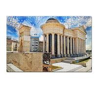 Puzzle Macédoine 1000 pièces Vieux Bazar Skopje Macédoine Puzzle Jeu Œuvre d'art Souvenir de Voyage 50x70CM