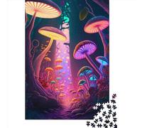 Puzzle Mad Mushrooms 1000 pièces pour adultes et adolescents à partir de 12 ans, cadeaux de la veille de Noël, 1000 pièces (38 x 26 cm)