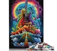 Puzzle Magic Guitar3, Amusant en Famille, en Carton 100% recyclé, pour Enfants et Adultes à partir de 12 Ans, Cadeaux d'halloween, 1 000 pièces (38 x 26 cm)