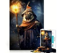 Puzzle Magicien Carlin 1000 Pièces pour Adultes Jeu de Mémoire Stimulant Qualité Professionnelle Activité de Découpe Réconfortante à Partager (38x52cm)