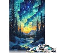 Puzzle Magicien Vitrail 500 pièces pour Adultes, Puzzles pour Ados, Puzzles pour Adultes, Cadeaux Puzzle, 500 pièces (52 x 38 cm)