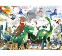 Puzzle magique à l'eau - Les dinosaures