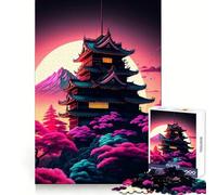 Puzzle Magique de 1000 pièces Fleurs de Cerisier du Japon pour Adultes,idéal pour stimuler la mémoire,apaiser l'esprit et s'amuser (50x75cm) Cadeau de Noël Amusant et Facile à réaliser