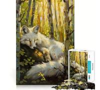 Puzzle Magique de 1000 pièces White Fox Fairy Tale pour Adultes Un Jeu de réflexion et de précision,découpé au Laser pour Un Assemblage Parfait,Une activité enrichissante pour Les Jours de Pluie