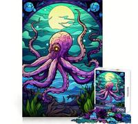 Puzzle Magique de la mer Octopus 1000 pièces pour Adolescents, Jeu de réflexion et de développement Mental, Design paisible et Amusant, Cadeau Unique (50x75cm)