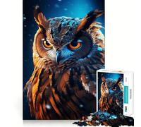 Puzzle Magique Hibou pour Adolescents, 1000 pièces, Jeu de logique Robuste, Silencieux et aux Bords Nets, Cadeau élégant (38x26cm)