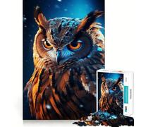 Puzzle Magique Hibou pour Adolescents, 1000 pièces, Jeu de logique Robuste, Silencieux et aux Bords Nets, Cadeau élégant (38x52cm)