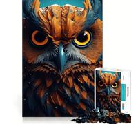 Puzzle Magique Hibou pour Adolescents, 1000 pièces, pour stimuler la mémoire, Jeu d'intérieur, Image à Assembler, Cadeau de Noël (38x26cm)