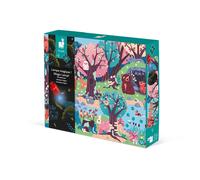 Janod - Puzzle Enfant Magique la Forêt 24 Pièces - Jeu Educatif - Apprentissage Motricité Fine, Concentration et Observation - Certifié FSC - Dès 3 Ans, J02653