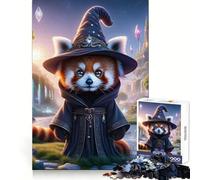 Puzzle Magique Panda Roux de 1000 pièces pour Adultes, Jeu intellectuel et Relaxant, découpe précise, Cadeau de Noël (50x75cm)