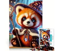 Puzzle Magique Panda Roux pour Adolescents, 1000 pièces, défi intellectuel, Jeu Relaxant et Amusant, découpe précise, Cadeau Festif (38x52cm)