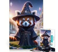 Puzzle Magique Panda Roux pour Adolescents, 1000 pièces, Jeu de réflexion, Design ludique et éducatif, Cadeau de qualité (38x52cm)
