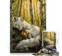 Puzzle Magique White Fox Fairy Tale de 1000 pièces pour Adultes Stimulation Cognitive, évasion et détente pour Les fêtes (50x75cm)