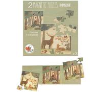 Puzzle magnetic forêt multicolore TU