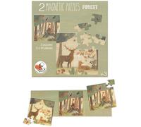 Puzzle magnetic forêt multicolore TU