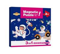 Puzzle magnétique - 18 x 18 x 2 cm - Dossier magnétique Puissant - Thème Animal coloré - Jeu de Puzzle magnétique Convivial pour Les, Les Tout-Petits, l'apprentissage préscolaire et Le Jeu
