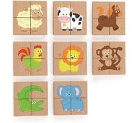 Puzzle magnétique animaux Viga Toys - 32 pièces - Enfant - Intérieur