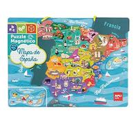 Puzzle Magnétique - APLI KIDS - 18893 - 50 Aimants - Éducatif - Géographie Espagne
