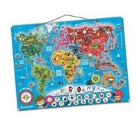 Puzzle magnétique du monde Multicolore