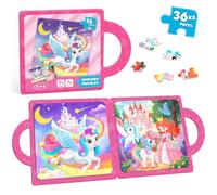 Puzzle Magnétique Enfants 3-8 - Licorne Puzzle Voyage avec Poignée