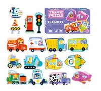 Puzzle magnétique Ferme - Puzzles magnétiques pour le réfrigérateur, Puzzle avec des animaux de dessin animé | 30 jouets amusants pour les activités de voyage sur la route