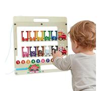 Puzzle magnétique | Jeu éducatif de Chiffres et Couleurs - Apprentissage des Couleurs et du Comptage - pour Salle de Classe Maternelle, Voyages en Avion ou en Voiture