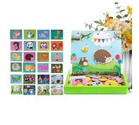 Puzzle Magnétique - Jeux Éducatifs Mignons | Puzzles De Ferme Jouets D'Activité pour,pour Garçons Filles Préscolaire Maison Salle de Jeux Classe Voyage Avion Route
