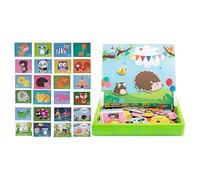 Puzzle Magnétique,Jouets Éducatifs Magnétiques Cartoon - Puzzles De Ferme Jouets D'Activité pour - pour Garçons Filles Préscolaire Maison Salle de Jeux Classe Voyage Avion Route