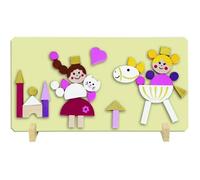 Puzzle magnétique princesses junior en bois - Detoa - 45 pièces - A partir de 3 ans