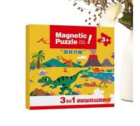 Puzzle Magnétique - Système De Puzzle Magnétique Pour Les Tout-petits, Jouet De Voyage Portable, Jeu D'interaction Parent-enfant, Activité De Voyage Sur La Route Pendant Deux À Six Ans | Garçons Fille
