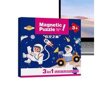 Puzzle magnétique - Système de puzzle magnétique pour tout-petits, jouet de voyage portable, jeu d'interaction parent-enfant, activité de voyage pour deux à six ans | Fille avec aimant sûr