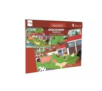 Puzzle magnetyczne i gra 2w1 Farma Scratch