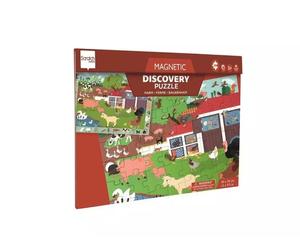 Puzzle magnetyczne i gra 2w1 Farma Scratch
