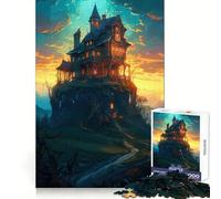 Puzzle Maison de Sorcière 1000 Pièces pour Adolescents Stimule la Mémoire, apaise l'esprit, Amusant et sans Couture Idéal pour Noël (50x75cm)