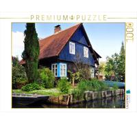 Puzzle · Maison en bois au bord de l'eau | 1000 pièces · Format assemblé 64 × 48 cm · CALVENDO Puzzle