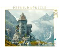 Puzzle · Maison en Pierre | Magnifique maison en pierre avec tour · 1000 pièces · Format assemblé 64 × 48 cm · CALVENDO Puzzle