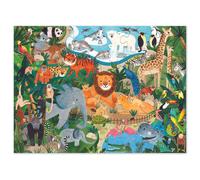 Crocodile Creek - Puzzle Maison 24 pièces pour Enfants 3 Ans et Plus - Jeu éducatif Original - Activité créative et ludique en Famille (Le Zoo)