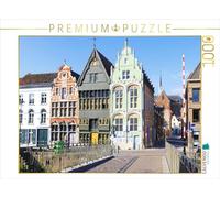 Puzzle · Maison Saint-Joseph, Maison du Diable et Maison du Paradis au Pont | de la grue à Malines, en Belgique · 1000 pièces · Format assemblé 64 × 48 cm · CALVENDO Puzzle