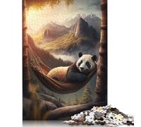 Puzzle Majestic Black Wolf Moon 1000 pièces pour Adultes (75 x 50 cm)