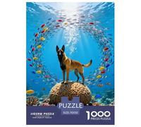 Puzzle Malinois Belge 1000 Pièces pour Adultes Et Enfants, Défiant Et Stimulant, Puzzles Banc de Poissons, DéCoration, Cadeau Famille 70x50cm/1000pcs