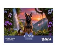 Puzzle Malinois Belge 1000 Pièces pour Adultes Et Enfants, Jeu en Famille, Jeu ÉduChatif, Casse-tête Fougères, DéCoration, Idée Cadeau 70x50cm/1000pcs