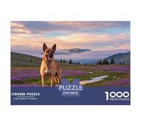 Puzzle Malinois Belge 1000 Pièces pour Adultes Et Enfants, Jeu en Famille, Jeu ÉduChatif, Casse-tête Prairie Plateau, DéCoration, Cadeau Anniversaire 38x26cm/1000pcs