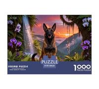 Puzzle Malinois Belge 1000 Pièces pour Adultes Et Enfants, Jeu en Famille, Jeu ÉduChatif, Puzzles Fougères, DéCoration, Idée Cadeau 38x26cm/1000pcs
