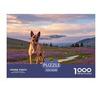 Puzzle Malinois Belge 1000 Pièces pour Adultes Et Enfants, Jeu en Famille, Jeu ÉduChatif, Puzzles Prairie Plateau, DéCoration, Cadeau Famille 52x38cm/1000pcs