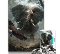 Puzzle Mammouth 1000 pièces pour Adultes et Adolescents, Jouet éducatif et décompressant, Cadeau du Père Noël Secret 50x75cm