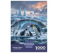Puzzle Manchot Composé De 1000 Pièces pour Adultes,Forme glaciaire Un Jeu De Dexérité Très Difficile Puzzle D'intelligence 70x50cm/1000pcs