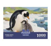 Puzzle Manchot De 1000 Pièces pour Adultes,Mer de Fleurs sur Glacier Un Jeu De Dexérité Très Difficile Puzzle Éducatif avec des Défis l'art De La Décoration Moderne 70x50cm/1000pcs